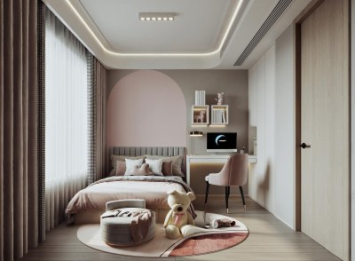 现代女孩房3D模型下载